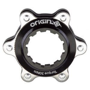 Origin8 Quick Release CenterLock Disc Adapter - 6H/CTR Lock Black f/QR