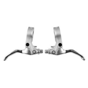 Black Ops Hinged 2-Finger Lever - Std&u Alloy 2-FING F&r Silver