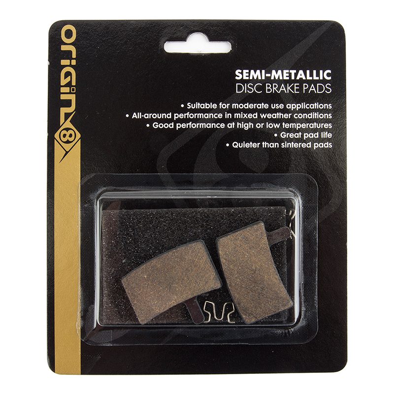 Origin8 SM-12 Brake Pads - Disc Vise Semi-Met Hayes Stroker CARBON/GRAM/TRAIL