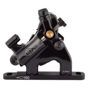 Origin8 Vise Road Mechanical/Hydraulic Flat Mount Disc Brake - MECH/HYD Front Black Caliper Only