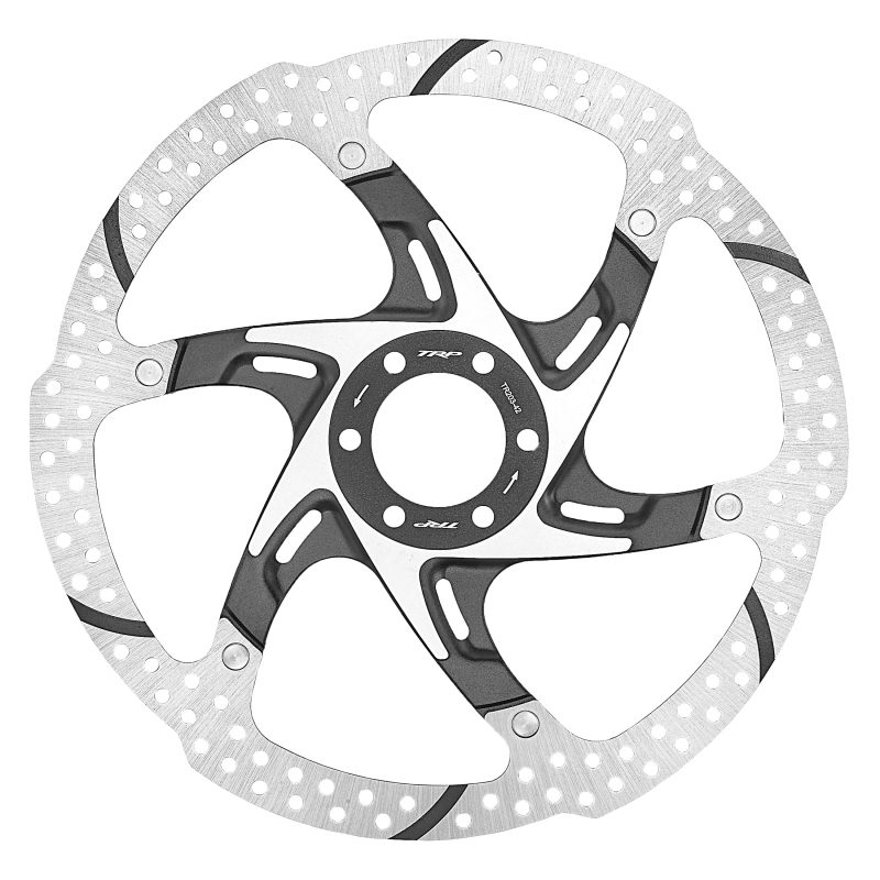 TRP-42 Disc Rotors - Rotor TRP-42 203mm 6b 2pc Black E-Bike w/BOLTS