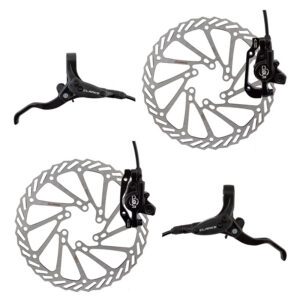 Clarks Clout-1 Hydraulic Disc Brake Kit - CLOUT-1 Hyd F&r w/LVR 160 Black