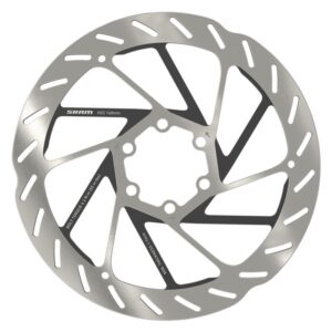 SRAM HS2 Disc Rotor - 160 6B Rounded w/STL Bolts Silver/Black