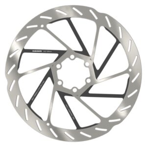 SRAM HS2 Disc Rotor - 180 6B Rounded w/STL Bolts Silver/Black