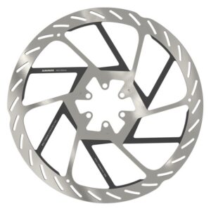 SRAM HS2 Disc Rotor - 220 6B Rounded w/STL Bolts Silver/Black