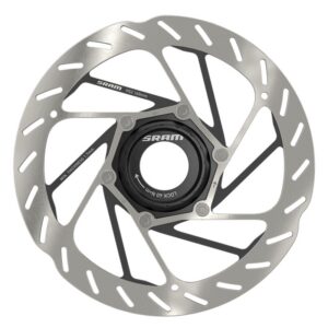 SRAM HS2 Disc Rotor - 160 CL Rounded w/LOCKRING Silver/Black