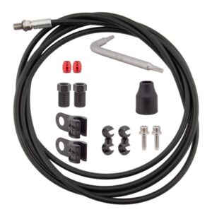 SRAM Hydraulic Hose Kit - Hyd Black 2000mm Threaded Inline Crimp Mtn Black