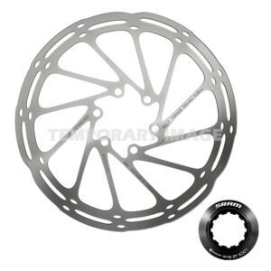 SRAM Centerline Disc Rotor - 180 C-Line CL Rounded w/LOCK Ring Silver/Black