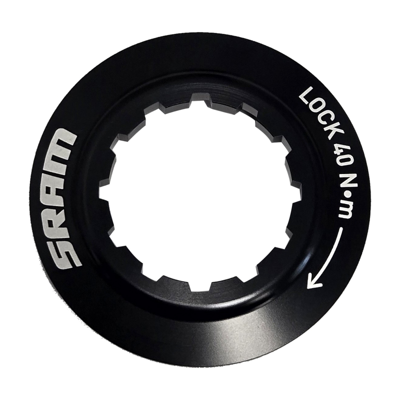 SRAM Paceline X Disc Rotor - 140 Paceline-X CL Rounded w/LOCK Ring Black/Silver (P)