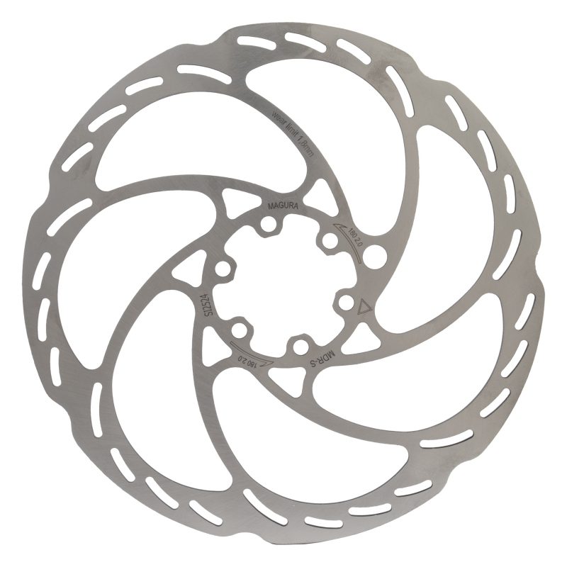 Magura MDR-S 2.5 Rotor - Disc Mdr-S 180 2.5mm 6B f/GUSTAV Silver