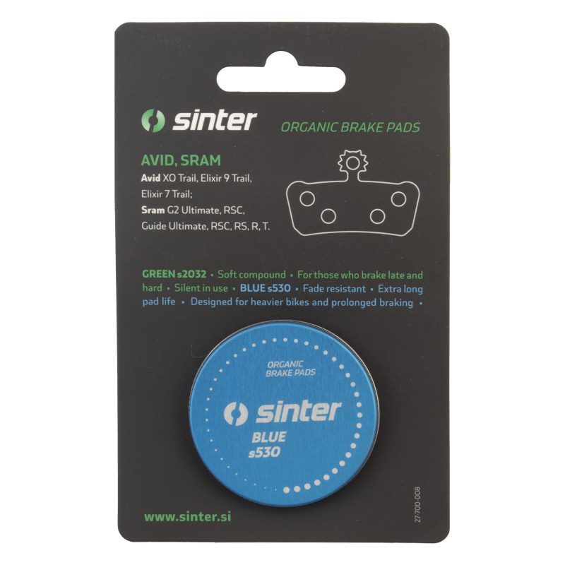Sinter BLUE s530 Brake Pads - Disc 008 AVID/SRAM
