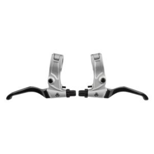 Black Ops Bent Levers - MX FX3 Pair Silver/Black