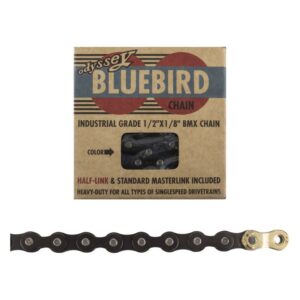 Odyssey Bluebird Chain - 1/2x1/8 1s Black w/1/2LINK