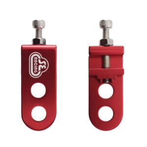 SE Bikes SE Chain Tensioner - Tension Adj 2.0 Alloy 3/8 Red