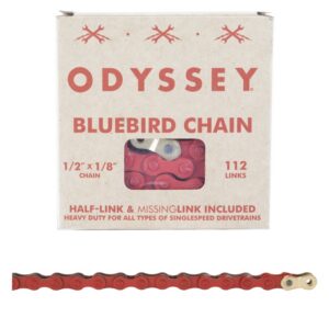 Odyssey Bluebird Chain - 1/2x1/8 1s Red w/1/2LINK