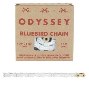 Odyssey Bluebird Chain - 1/2x1/8 1s White w/1/2LINK