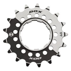 Box Components Box One 7075 Alloy Single Speed Cog - Alloy 17T 3/32 f/SGLE Spd Cassette Black