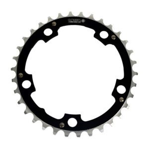 Origin8 Alloy Chainring - 110mm 34T Black/Silver