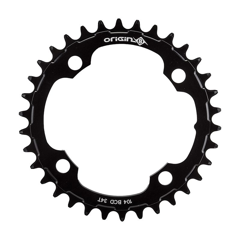 Origin8 Holdfast 1x Chainring 104mm BCD - 34T 10/11/12s 4B Black
