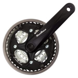 Sunrace M500 Crankset - FCM500 170x42/34/24 SQ w/CG Black/Silver