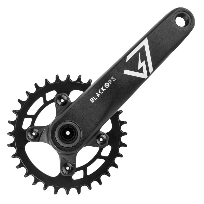 Black Ops Alloy MTB 1x Cranks - 175x32 10/11/12s 76BCD w/24mm BB Black