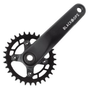 Black Ops Alloy MTB 1x Cranks - 175x32 10/11/12s 76BCD w/24mm BB Black