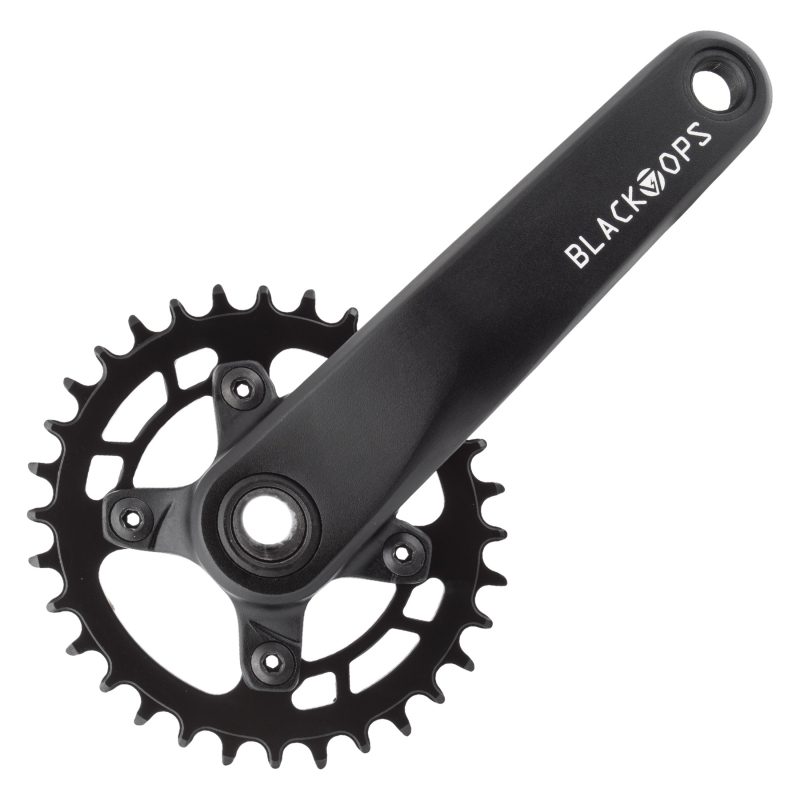 Black Ops Alloy MTB 1x Cranks - 175x32 10/11/12s 76BCD w/24mm BB Black