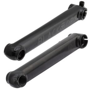 Black Ops Stomp Cro-mo Cranks - BMX Cromo 175 3PC 19mmx8T Spindle Black