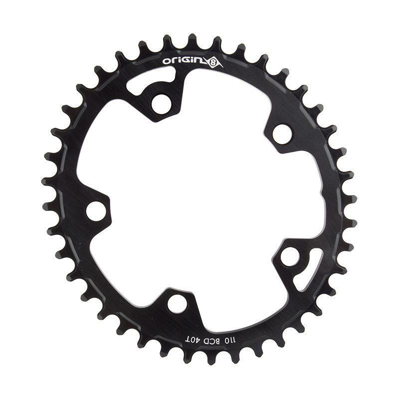 Origin8 Holdfast Oval 1x Chainring 110mm BCD - 40T 10/11s 5B Black