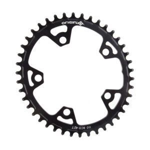 Origin8 Holdfast Oval 1x Chainring 110mm BCD - 42T 10/11s 5B Black