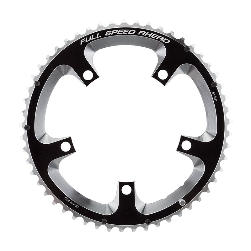 FSA Super Road Chainring - 130mm 53T 5B WA445 10/11s Black
