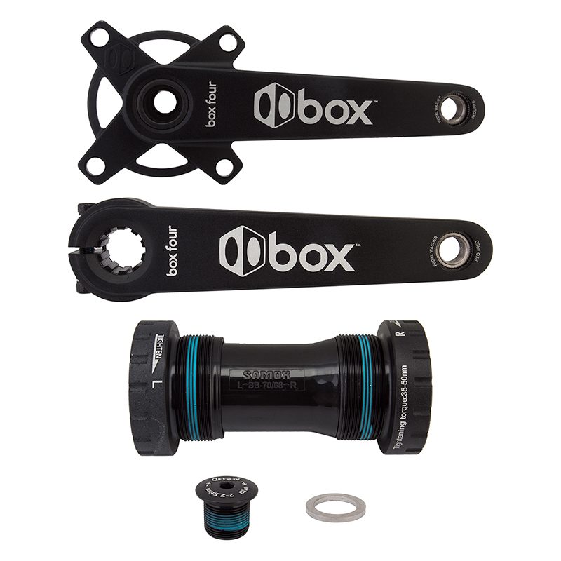 Box Components Box Four 2pc Forged Crankset - Alloy 165 24mmAXLE 104mm Black