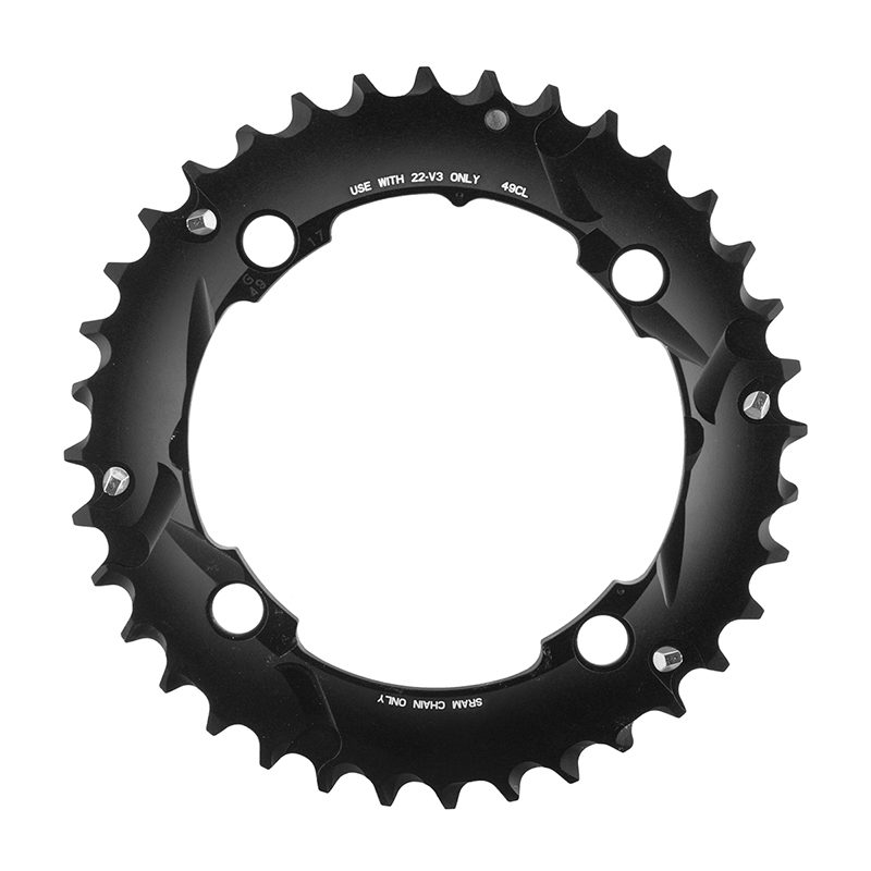 Sram MTB Chainrings - 36T 104mm 2x10 No-Pin 36/22 Alloy Black