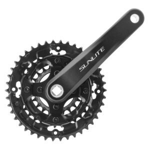 Sunlite Alloy Triple Cranks - MTB 175x42/32/22 SQ 7/8s Black/Black