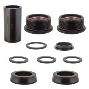 Black Ops 19mm Euro MX Bottom Bracket - to w/BEARINGS Black