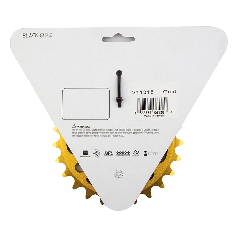 Black Ops Micro Drive II Chainring - 25T Alloy Gold