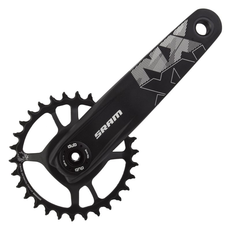SRAM NX Eagle Fat 4" Cranks - FAT4 170x30 DM DUB XSYNC2 Steel w/o Cups Black 12s