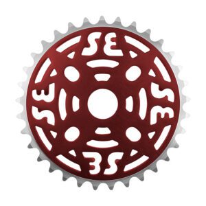SE Bikes One Piece Alloy Chainring - 1pc 33T 1/8 Alloy Ano-Rd