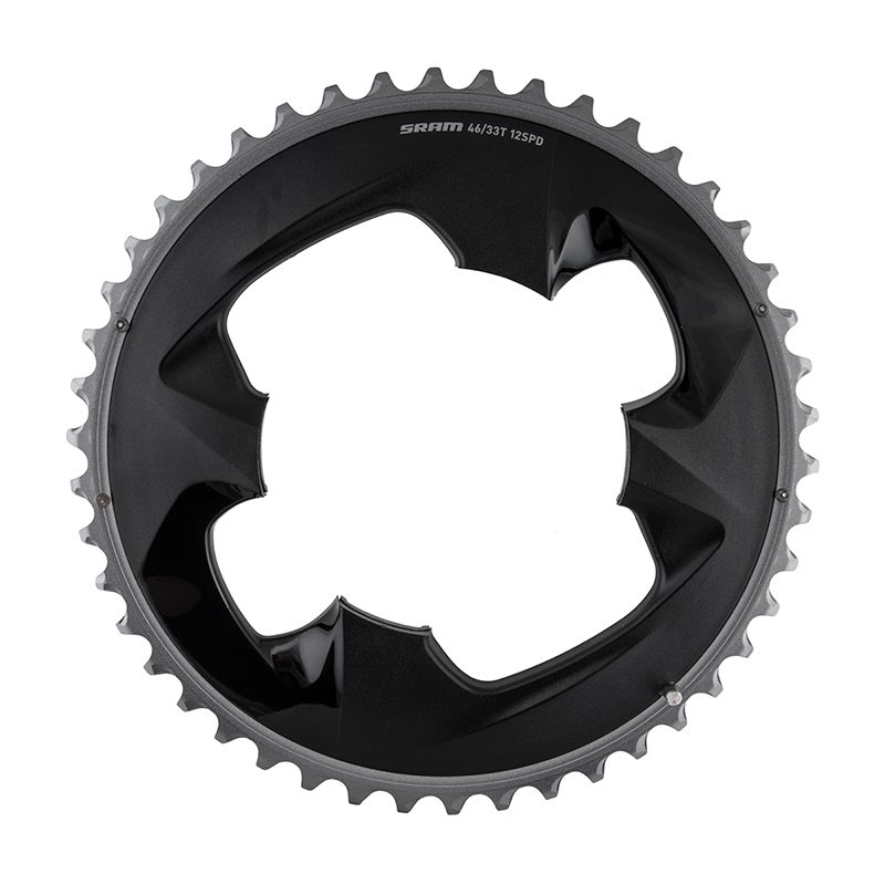 SRAM Force Chainrings - 46T 107mm 4B 2x12 Grey