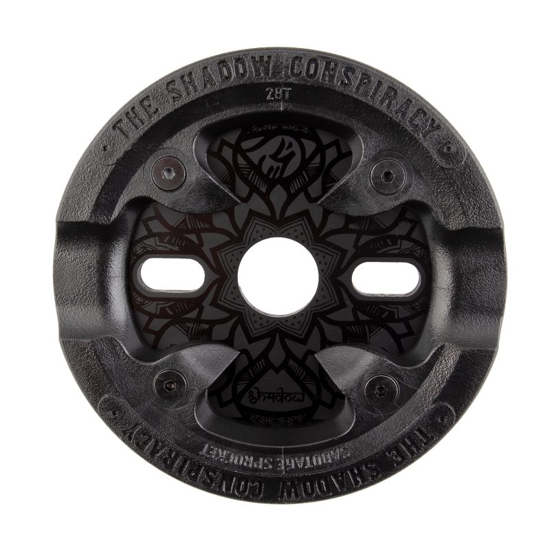The Shadow Conspiracy Sabotage Maya Editon Chainring - 1pc 28T 1/8 w/BASHGUARD Black