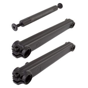 SE Bikes V-Ridge Cranks - Crankarm Set BMX V-Ridge 180 3PC 19mmx8T Spline Black w/BB Axle