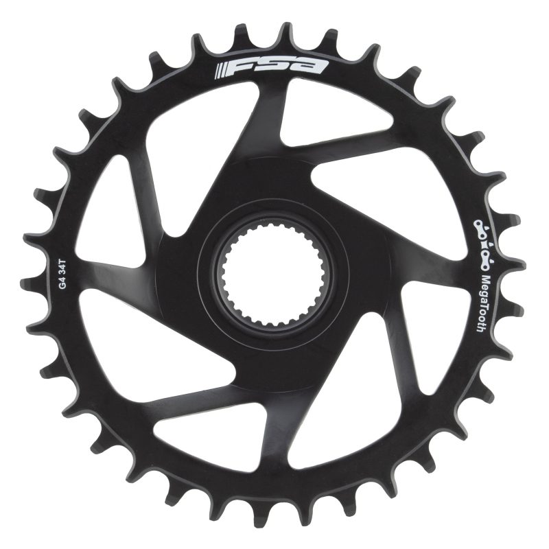 FSA Megatooth Direct E-Bike Sprocket Chainring - Ebike f/BOSCH-GEN4 Boost Steel 34T Black