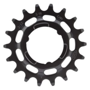 KMC E-Bike Sprocket Chainring - Ebike Shi 18T CRMO Rear Black