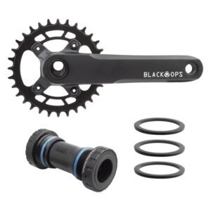 Black Ops Alloy MTB-II 1x Cranks - Mtb-Ii 175x32 10/11/12s 76BCD w/24mm BB Black