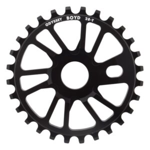Odyssey Boyd Chainring - 1pc 28T Signature Bkd Black