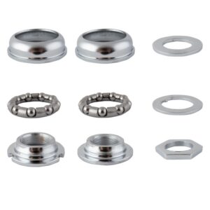 Black Ops Bottom Bracket Set Chrome - 1pc Sealed MECH-24tpi Chrome