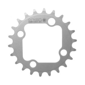 Origin8 Alloy Blade Chainring - 64mm 22T 4B Alloy Silver