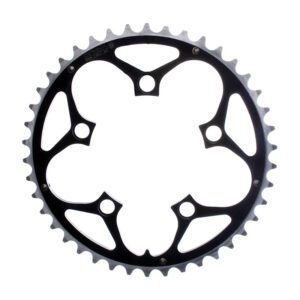 Origin8 Alloy Chainring - 94mm 42T Ramped Black/Silver