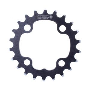 Origin8 Alloy Chainring - 64mm 22T 4B Black/Silver