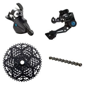 Box Components Box Three Prime 9 X-Wide Multi Shift Group Set - Kit 9 X-WIDE/MULTI RD/TRIGGER-SHIFTER/CHAIN/CASS 11-50